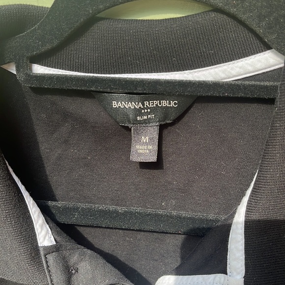 Banana Republic Black Slim fit Polo size Medium - Picture 3 of 3